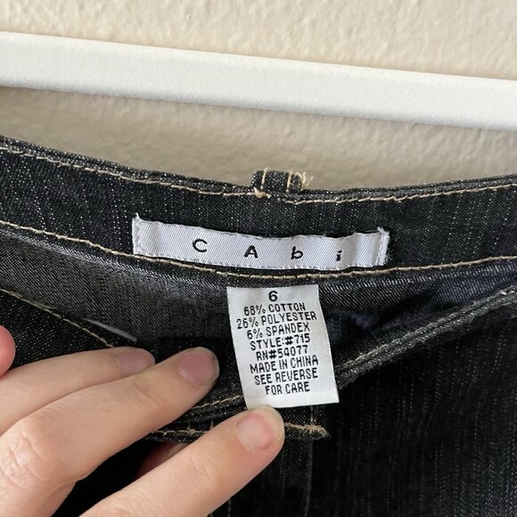 Cabi Jean Skirt Jacket Set Blazer Y2K Indie Sleeze 2000s Vtg Grunge Goth Retro 6 - Picture 9 of 10